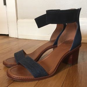 Frye Brielle denim & suede